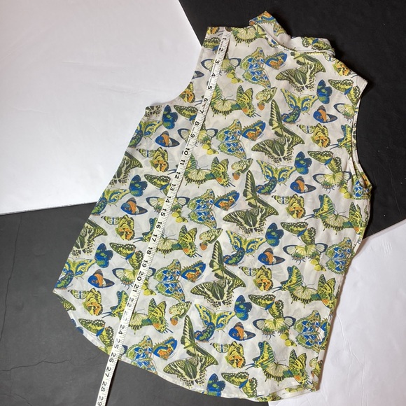 Equipment Femme Silk Butterfly Print Top - Picture 4 of 7